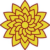 Dahlia Vector Icon Design