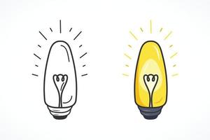 Light bulb Icon Vector