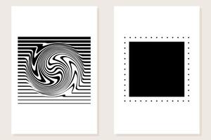 resumen minimalista blanco y negro monocromo papel pintado cartel patrón fondo arte gráfico plantilla vector