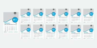 New year Calender 2023 Design Template vector