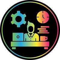 Workaholic Vector Icon Design