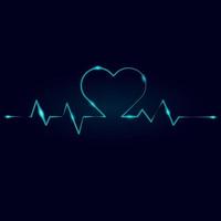 Cardiogram of love. Ilustrasi vector. vector