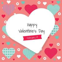 Happy Valentines Day card. - Vector. vector