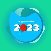 feliz año nuevo 2023 vector