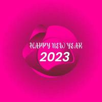 feliz año nuevo 2023 vector