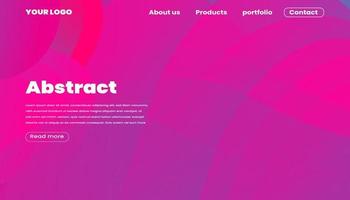 Abstract Background Website Landing Page free Vector