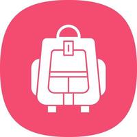 Backpacker Vector Icon Design