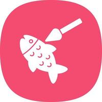 diseño de icono de vector de pesca submarina