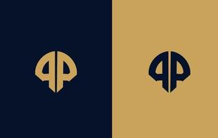 Vector pq monogram or letter pq logo and pq logo design