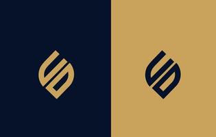 Vector UD monogram or letter UD logo and UD logo design