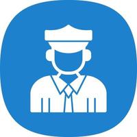 Officer Vector Icon Design
