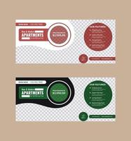 Cover template web banner design. vector