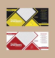 Cover template web banner design. vector