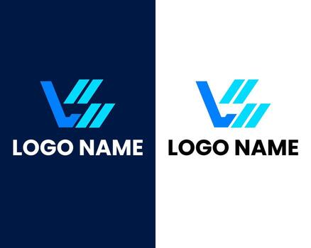 Premium VS or SV letters logo design. Creative elegant curve vector logotype. Luxury linear creative monogram. Combined letters V and S.