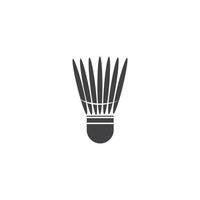 shuttlecock logo and symbol vector