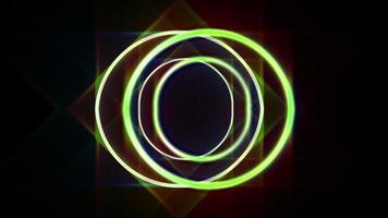 Neon Circles Electric Tunnel Lights photo