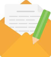 writing letter mail vector