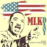 Illustration martin luther king day vector