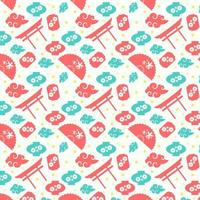 Asian style design seamless background free vector