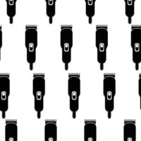 Hair Shaving Machine Seamless Background Pattern vector