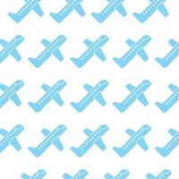 Airplane, Plane Icon Seamless Background Pattern vector