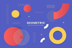 memphis minimalist geometric background vector