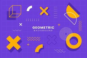 memphis minimalist geometric background vector