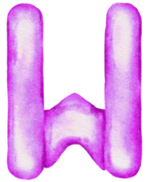 acquerello viola Foglio Palloncino elemento mano dipinto png