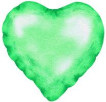 Watercolor Green Foil Balloon element hand painted png