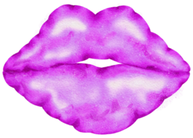 aquarell violettes folienballonelement handbemalt png