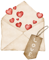 Watercolor Valentine's Day Element png