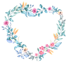 San Valentino fiore acquerello clipart png