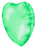 elemento de balão de folha verde aquarela pintado à mão png