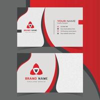 Professional and standard business card design template vector