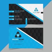 Professional and standard business card design template vector