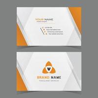 Professional and standard business card design template vector