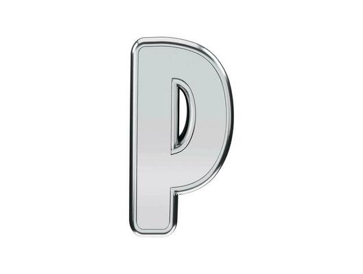 3d silver alphabet text effect