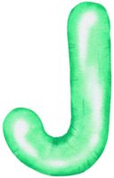 waterverf groen folie ballon element hand- geschilderd png