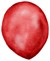 Watercolor Red Foil Balloon element hand painted png