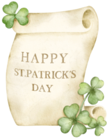 happy st.patrick's day aquarellelement png