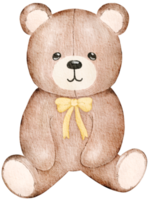 San Valentino orsacchiotto orso acquerello elemento png