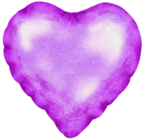 Watercolor Violet Foil Balloon element hand painted png