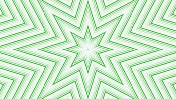 Green octagonal star simple flat geometric on white background loop. Starry radio waves endless creative animation. Stars seamless motion graphic backdrop. Astra radar sonar rings design. video