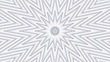 Blue slim sixteegonal star simple flat geometric on white background loop. Starry radio waves endless creative animation. Stars seamless motion graphic backdrop. Astra radar sonar rings design. video