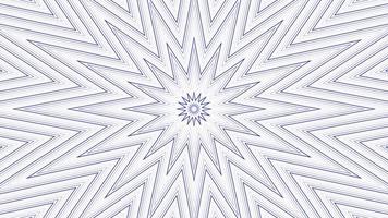 Blue slim sixteegonal star simple flat geometric on white background loop. Starry radio waves endless creative animation. Stars seamless motion graphic backdrop. Astra radar sonar rings design. video