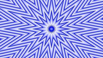 Blue sixteegonal star simple flat geometric on white background loop. Starry radio waves endless creative animation. Stars seamless motion graphic backdrop. Astra radar sonar rings design. video