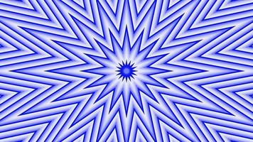 Blue sixteegonal star simple flat geometric on white background loop. Starry radio waves endless creative animation. Stars seamless motion graphic backdrop. Astra radar sonar rings design. video