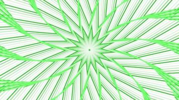 Green spin sixteegonal star simple flat geometric on white background loop. video