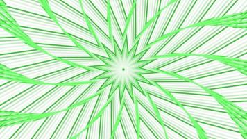 Green spin sixteegonal star simple flat geometric on white background loop. video