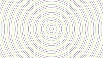 Color slim circles simple flat geometric on white background loop. video